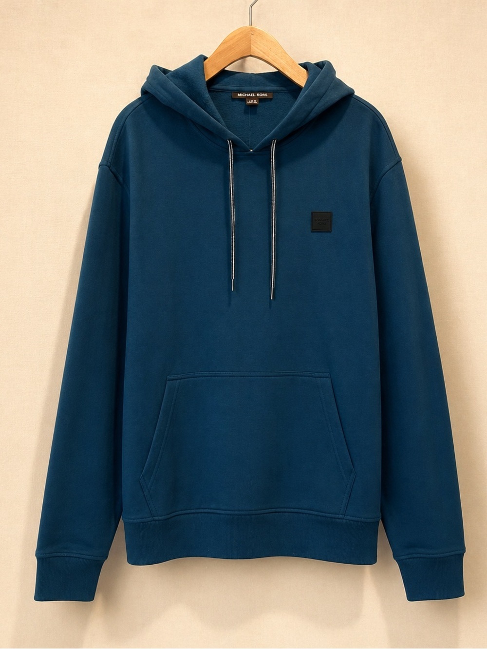 MICHAEL KORS Hoodie XL Blue Pullover Sweatshirt Casual Unisex Oversized